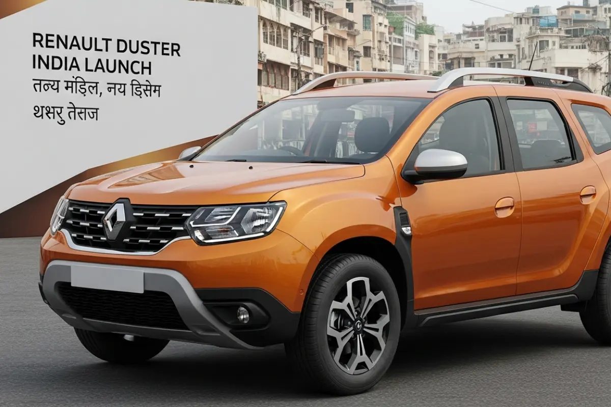 रेनॉल्ट डस्टर भारत लॉन्च कवर इमेज – नई SUV का मस्कुलर डिजाइन