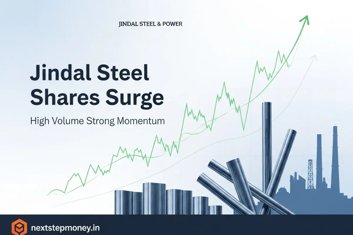 आज के सेशन में Jindal Steel Shares में 3.84% की Strong Surge, High Volume ने बनाया Market Buzz