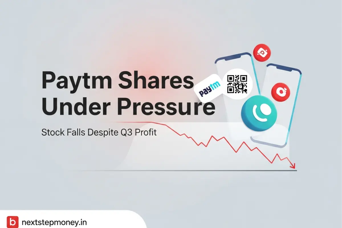 Paytm shares fall despite Q3 profit amid market caution